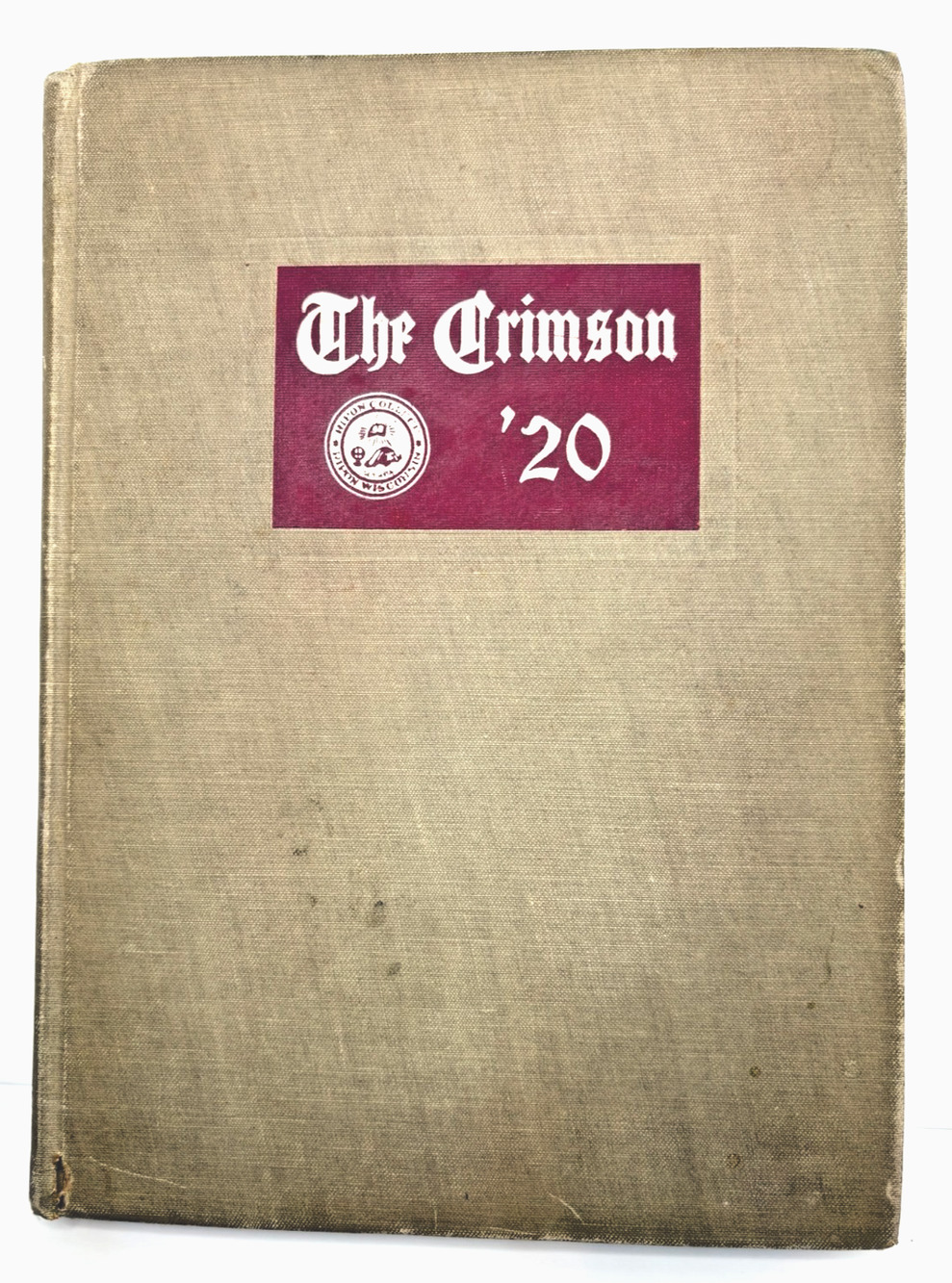 Original 1920 Ripon Wisconsin College Yearbook THE CRIMSON